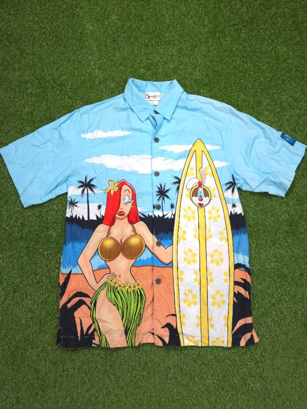 Vintage Walt Disney World Shirt Adult Small Roger Rabbit Jessica Hang Loose Land